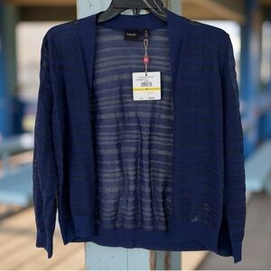 Rafaella Women’s Dark Royal Cardigan Sz Medium NWT
